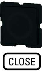 Шильдик , цвет черный, ЗАКРЫТЬ (253TQ25) арт.91089