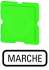 Шильдик , цвет зеленый , MARCHE (311TQ25) арт.91475