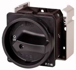 Главные выключатели, 8-полюсн., 63 A, Функция аварийной остановки, 90 °, запираемый в положении 0, Монтаж (T5B-4-8344/EA/SVB-SW) арт.92061