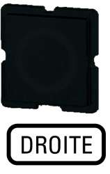Шильдик , цвет черный, DROITE (335TQ25) арт.92594