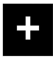 Кнопочный шильдик, цвет черный "+" (37TQ25) арт.92608