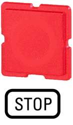 Шильдик , цвет красный , СТОП (110TQ25) арт.93363