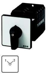 Переключатель, контакты: 8, 100 A, Передняя панель: 1-2, 90 °, с фиксацией, Промежуточный монтаж (T5-4-90/Z) арт.95678