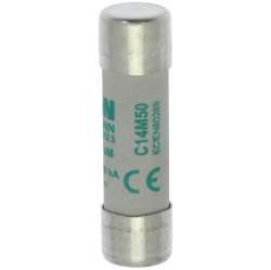 Предохранитель цилиндрический, 14 x 51 50A AM 400V AC арт.C14M50