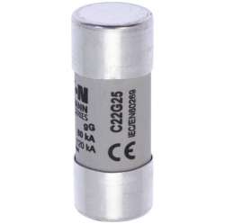 Предохранитель цилиндрический, 22 x 58 25A GG 690V AC арт.C22G25