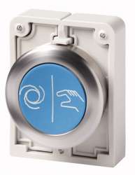 Кнопка плоская 30мм, с фиксацией арт.M30C-FD-B-X217