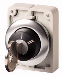 переключатель плоский 30мм, с ключем арт.M30C-FWRS-X95