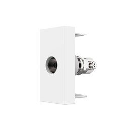 Розетка телевизионная Livolo, ТВ-розетка, цвет белый (механизм)