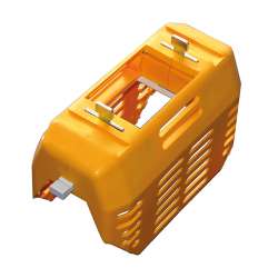 Oslona wkladki bezpiecznik. w podstawie NU Gr.1-2 zolta