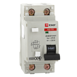 Дифференциальный автомат АД-32 40А/300мА (характеристика C, тип AC) 4,5кА EKF