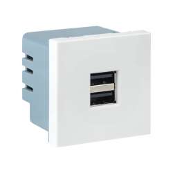Розетка USB, сила тока 2.1 А (2 гнезда) без индикатора Розетка USB, сила тока 2.1 А (2 гнезда) без индикатора