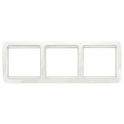Лондон Рамка 3-местная горизонтальная белая EKF PROxima