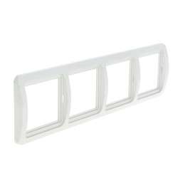 Лондон Рамка 4-местная горизонтальная белая EKF PROxima