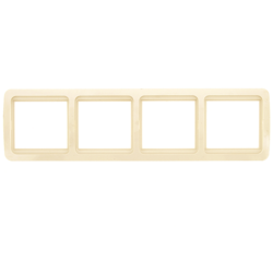 Лондон Рамка 4-местная горизонтальная бежевая EKF PROxima