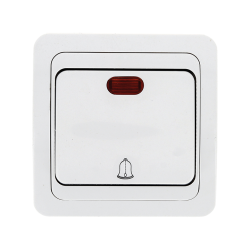 Кнопка звонка с инд. 10А бел. Лондон EKF PROxima