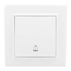 Кнопка звонка СП, Минск, 10А, белый EKF