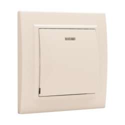 Выключатель 1-кл. СП, Минск, с индикатором 10А, бежевый EKF