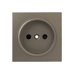 Валенсия лицевая панель розетки 1-местной б/з 10 А кашемир с защ. штор. EKF PROxima