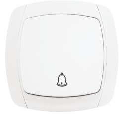 Париж Кнопка звонка 10А белый EKF Simple