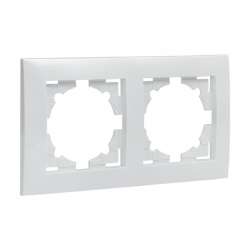 Валенсия рамка 2-местная белая EKF PROxima