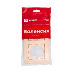 Валенсия рамка 2-местная кремовая EKF PROxima