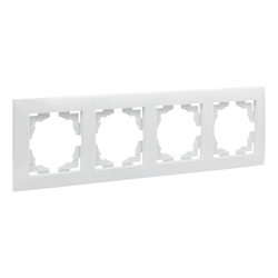 Валенсия рамка 4-местная белая EKF PROxima