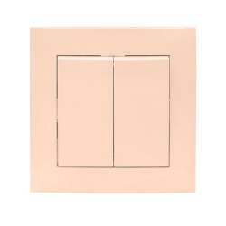 Валенсия выключатель 2-кл. 10А кремовый EKF PROxima