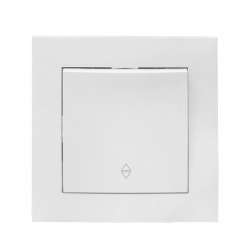 Валенсия выключатель 1-кл. 10А белый проходной EKF PROxima