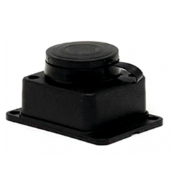 Розетка настенная с защитной крышкой каучуковая 230В 2P+PE 16A IP44 EKF