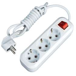 Удлинитель "Эксперт" 3 гнезда 2 метра 16А/3,5кВт с выключателем и заземлением ПВС 3х1 EKF PROxima