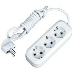 Удлинитель "Эксперт" 3 гнезда 5 метров 16А/3,5кВт с заземлением ПВС 3х1 EKF PROxima