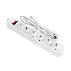 Сетевой фильтр 6*1,8м 16А/3,2кВт с выкл. c/з ПВС 3х1,0 Блокбастер XL EKF PROxima