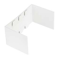 Соединитель (15х10) (4 шт) Plast EKF PROxima Белый