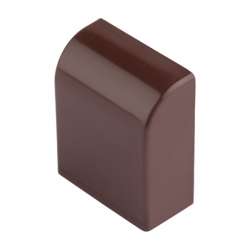 Заглушка (25х16) (4 шт) Plast EKF PROxima под темное дерево