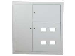 Щит этажный ЩЭ 4 кв. слаботочный отсек слева (1010х950х160) IP31 EKF PROxima