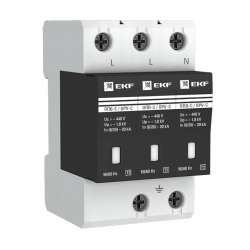 Ограничитель импульсных напряжений ОПВ-C/3P In 20кА 400В с сигн. EKF PROxima