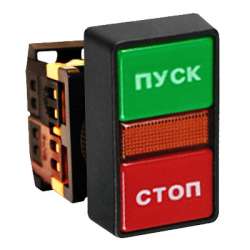Кнопка AS-22N "Пуск-Стоп" прямоугольная 24В NO+NC EKF PROxima Кнопка AS-22N "Пуск-Стоп" прямоугольная 24В NO+NC EKF PROxima