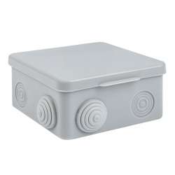 Коробка распаячная КМР-030-014 с крышкой наружная (100х100х55), 8 мембранных вводов IP54 розничный стикер EKF PROxima