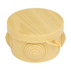 Коробка распаячная КМР-040-038 с крышкой (65х40) 4 мембранных ввода светлое дерево IP54 EKF PROxima