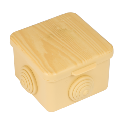 Коробка распаячная КМР-030-036 пылевлагозащитная, 4 мембранных ввода (65х65х50) светлое дерево EKF PROxima