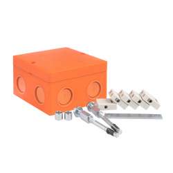 Коробка распаячная огнестойкая (101х101х62) 5 кк/1,5-6мм?/8 мв IP66 EKF PROxima