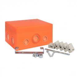 Коробка распаячная огнестойкая (176х126х74) 5 кк/1,5-16мм?/12 мв IP66 EKF PROxima