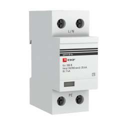 Устройство защиты от импульсных перенапряжений Тип 1 Iimp 25kA (10/350?s) 1P EKF