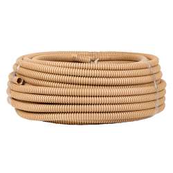 Труба гофр. ПВХ Plast с зондом под светлое дерево d16мм (25м.) EKF PROxima