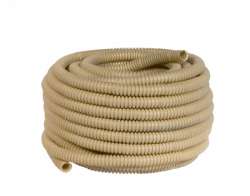 Труба гофр. ПВХ Plast с зондом под светлое дерево d20мм (25м.) EKF PROxima