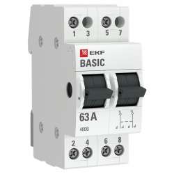 Трехпозиционный переключатель 2P 63А EKF Basic