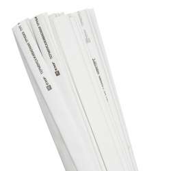 Термоусаживаемая трубка ТУТ нг 16/8 белая в отрезках по 1м EKF PROxima