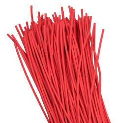 Термоусаживаемая трубка ТУТ нг 2/1 красная в отрезках по 1м EKF PROxima