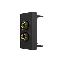 Розетка акустическая Livolo, цвет черный (механизм)