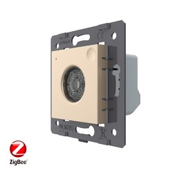 Датчик шума и освещенности ZigBee Livolo, цвет золотой (механизм)